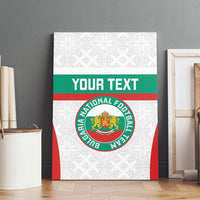 Custom Bulgaria Football Canvas Wall Art Bulgarian Pattern Sporty Style
