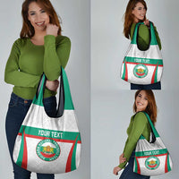 Custom Bulgaria Football Grocery Bag Bulgarian Pattern Sporty Style