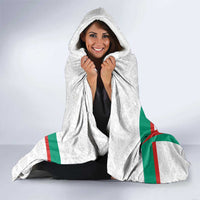 Custom Bulgaria Football Hooded Blanket Bulgarian Pattern Sporty Style