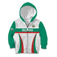 Custom Bulgaria Football Kid Hoodie Bulgarian Pattern Sporty Style