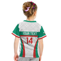 Custom Bulgaria Football Kid T Shirt Bulgarian Pattern Sporty Style