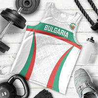 Custom Bulgaria Football Men Tank Top Bulgarian Pattern Sporty Style