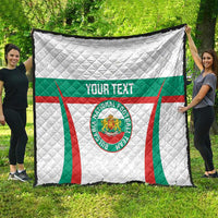 Custom Bulgaria Football Quilt Bulgarian Pattern Sporty Style