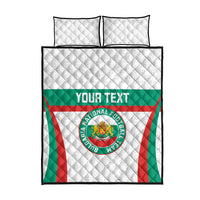 Custom Bulgaria Football Quilt Bed Set Bulgarian Pattern Sporty Style