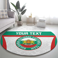 Custom Bulgaria Football Round Carpet Bulgarian Pattern Sporty Style