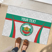 Custom Bulgaria Football Rubber Doormat Bulgarian Pattern Sporty Style