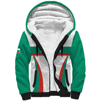 Custom Bulgaria Football Sherpa Hoodie Bulgarian Pattern Sporty Style