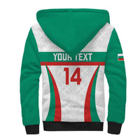 Custom Bulgaria Football Sherpa Hoodie Bulgarian Pattern Sporty Style