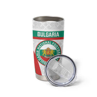 Custom Bulgaria Football Tumbler Cup Bulgarian Pattern Sporty Style
