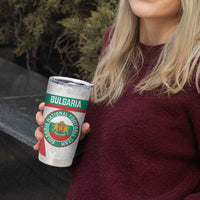 Custom Bulgaria Football Tumbler Cup Bulgarian Pattern Sporty Style