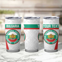 Custom Bulgaria Football Tumbler Cup Bulgarian Pattern Sporty Style