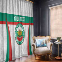 Custom Bulgaria Football Window Curtain Bulgarian Pattern Sporty Style