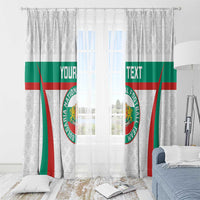 Custom Bulgaria Football Window Curtain Bulgarian Pattern Sporty Style