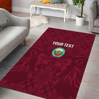 Custom Bulgaria Football Area Rug Go Lavovete Bulgarian Pattern