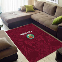 Custom Bulgaria Football Area Rug Go Lavovete Bulgarian Pattern