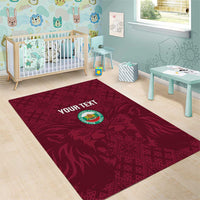 Custom Bulgaria Football Area Rug Go Lavovete Bulgarian Pattern