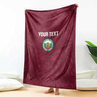 Custom Bulgaria Football Blanket Go Lavovete Bulgarian Pattern