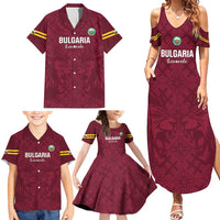 Custom Bulgaria Football Family Matching Summer Maxi Dress and Hawaiian Shirt Go Lavovete Bulgarian Pattern