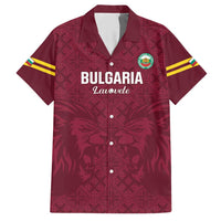 Custom Bulgaria Football Hawaiian Shirt Go Lavovete Bulgarian Pattern