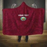 Custom Bulgaria Football Hooded Blanket Go Lavovete Bulgarian Pattern