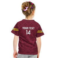 Custom Bulgaria Football Kid T Shirt Go Lavovete Bulgarian Pattern