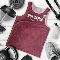 Custom Bulgaria Football Men Tank Top Go Lavovete Bulgarian Pattern