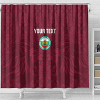Custom Bulgaria Football Shower Curtain Go Lavovete Bulgarian Pattern
