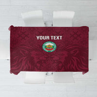 Custom Bulgaria Football Tablecloth Go Lavovete Bulgarian Pattern