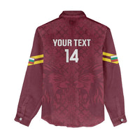 Custom Bulgaria Football Women Casual Shirt Go Lavovete Bulgarian Pattern