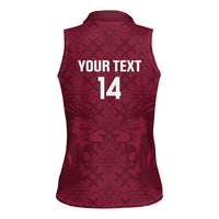 Custom Bulgaria Football Women Sleeveless Polo Shirt Go Lavovete Bulgarian Pattern