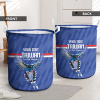 Custom Taiwan Football 2026 Laundry Basket Come On Blue Magpies