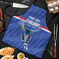 Custom Taiwan Football 2026 Apron Come On Blue Magpies