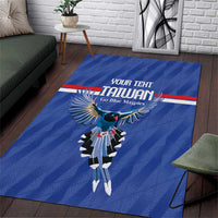 Custom Taiwan Football 2026 Area Rug Come On Blue Magpies