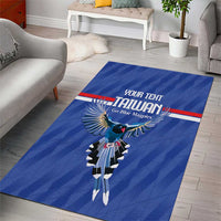 Custom Taiwan Football 2026 Area Rug Come On Blue Magpies