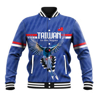 Custom Taiwan Football 2026 Baseball Jacket Come On Blue Magpies