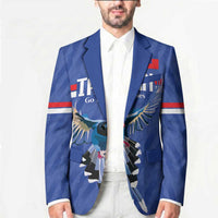 Custom Taiwan Football 2026 Blazer Come On Blue Magpies