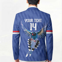 Custom Taiwan Football 2026 Blazer Come On Blue Magpies