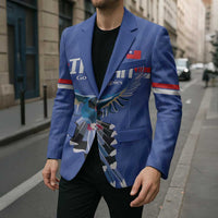 Custom Taiwan Football 2026 Blazer Come On Blue Magpies