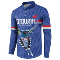 Custom Taiwan Football 2026 Button Sweatshirt Come On Blue Magpies