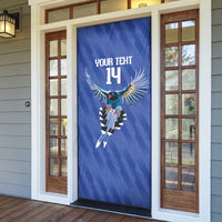 Custom Taiwan Football 2026 Door Cover Come On Blue Magpies