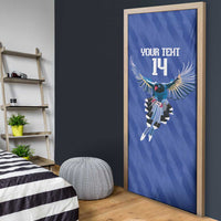 Custom Taiwan Football 2026 Door Cover Come On Blue Magpies