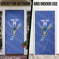 Custom Taiwan Football 2026 Door Cover Come On Blue Magpies