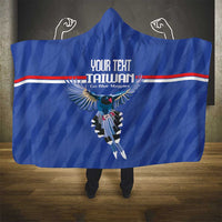 Custom Taiwan Football 2026 Hooded Blanket Come On Blue Magpies