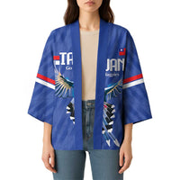Custom Taiwan Football 2026 Kimono Come On Blue Magpies