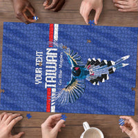 Custom Taiwan Football 2026 Puzzle Come On Blue Magpies