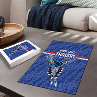 Custom Taiwan Football 2026 Puzzle Come On Blue Magpies