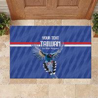 Custom Taiwan Football 2026 Rubber Doormat Come On Blue Magpies
