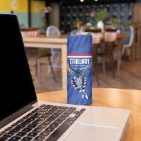 Custom Taiwan Football 2026 Skinny Tumbler Come On Blue Magpies