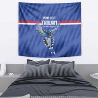 Custom Taiwan Football 2026 Tapestry Come On Blue Magpies
