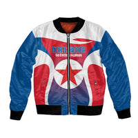 Custom North Korea Football 2026 Bomber Jacket Come On Eastern Azaleas